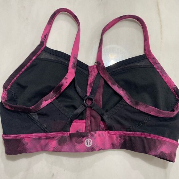 Lululemon Sweaty Endeavor Sports Bra Blooming Pixie size 6 - Picture 4 of 6